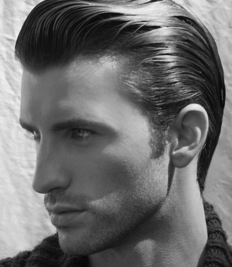 man sexy hot hair shiny